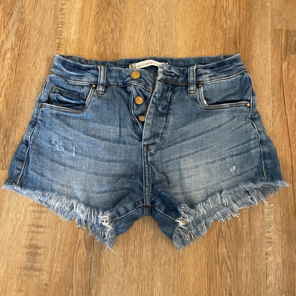 Chelsea and violet denim shorts